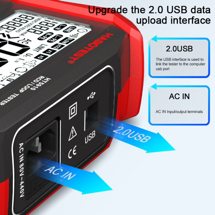 HABOTEST HT5910 Leakage Switch & Loop Resistance Tester, HT5910