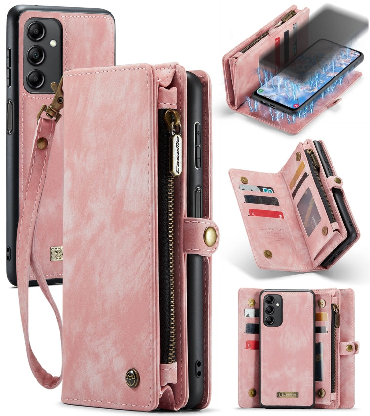 CaseMe 008 Detachable Multifunctional Leather Phone Case, For Samsung Galaxy A14 5G For Samsung Galaxy A14 5G Pink