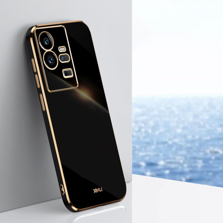 XINLI Straight Edge 6D Electroplate TPU Phone Case – TPU, For vivo iQOO 11 Pro 5G, For Xiaomi Redmi 12C 4G, For Xiaomi Redmi Note 12 Pro Speed For vivo iQOO 11 Pro 5G Black