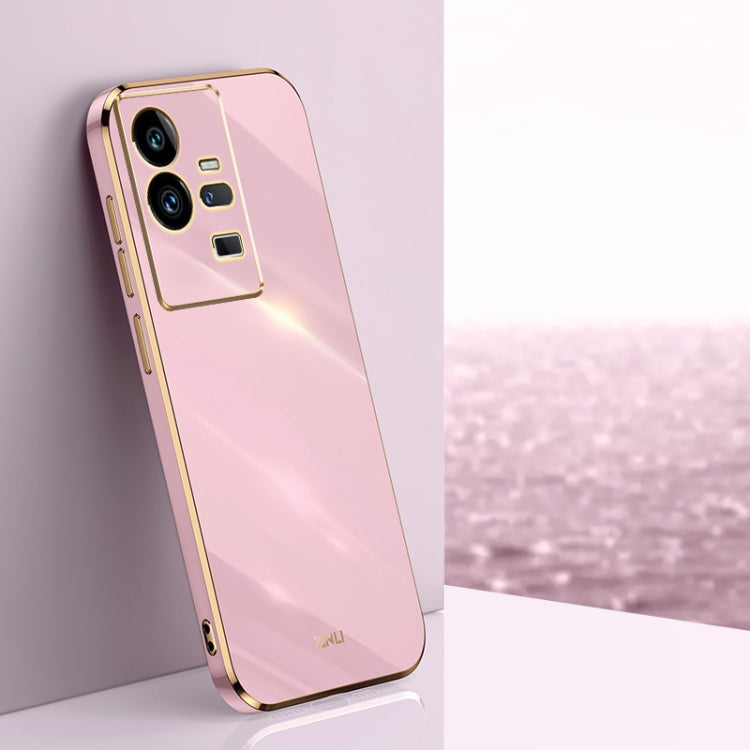 XINLI Straight Edge 6D Electroplate TPU Phone Case – TPU, For vivo iQOO 11 Pro 5G, For Xiaomi Redmi 12C 4G, For Xiaomi Redmi Note 12 Pro Speed For vivo iQOO 11 Pro 5G Cherry Purple