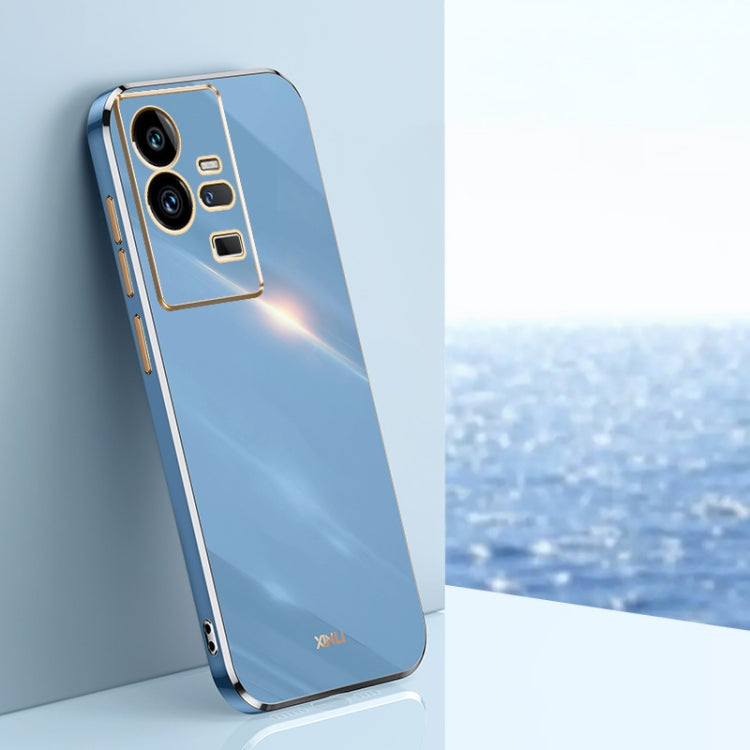 XINLI Straight Edge 6D Electroplate TPU Phone Case – TPU, For vivo iQOO 11 Pro 5G, For Xiaomi Redmi 12C 4G, For Xiaomi Redmi Note 12 Pro Speed For vivo iQOO 11 Pro 5G Celestial Blue