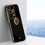 XINLI Straight Edge 6D Electroplate TPU Phone Case with Ring Holder – Ring Holder, TPU, For vivo iQOO 11 Pro 5G, For Xiaomi Redmi 12C 4G, For Xiaomi Redmi Note 12 Pro Speed