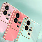 XINLI Straight Edge 6D Electroplate TPU Phone Case with Ring Holder – Ring Holder, TPU, For vivo iQOO 11 Pro 5G, For Xiaomi Redmi 12C 4G, For Xiaomi Redmi Note 12 Pro Speed