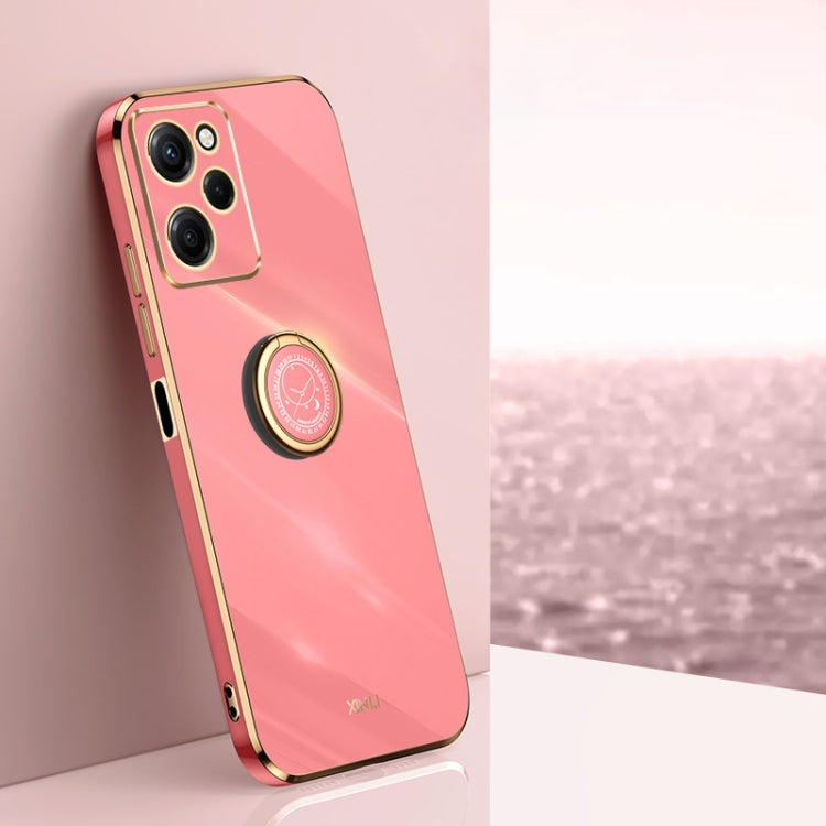 XINLI Straight Edge 6D Electroplate TPU Phone Case with Ring Holder – Ring Holder, TPU, For vivo iQOO 11 Pro 5G, For Xiaomi Redmi 12C 4G, For Xiaomi Redmi Note 12 Pro Speed For Xiaomi Redmi Note 12 Pro Speed Hawthorn Red