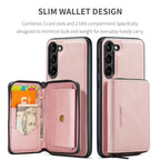 JEEHOOD Magnetic Zipper Horizontal Flip Leather Phone Case, For Samsung Galaxy S24+ 5G, For Samsung Galaxy S24 5G, For Samsung Galaxy S23 Ultra 5G, For Samsung Galaxy A53 5G