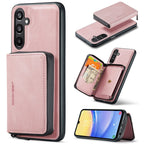 JEEHOOD Magnetic Zipper Horizontal Flip Leather Phone Case, For Samsung Galaxy A15 5G, For Samsung Galaxy A55 5G, For Samsung Galaxy A35 5G, For Samsung Galaxy S24 Ultra 5G For Samsung Galaxy A15 5G Pink