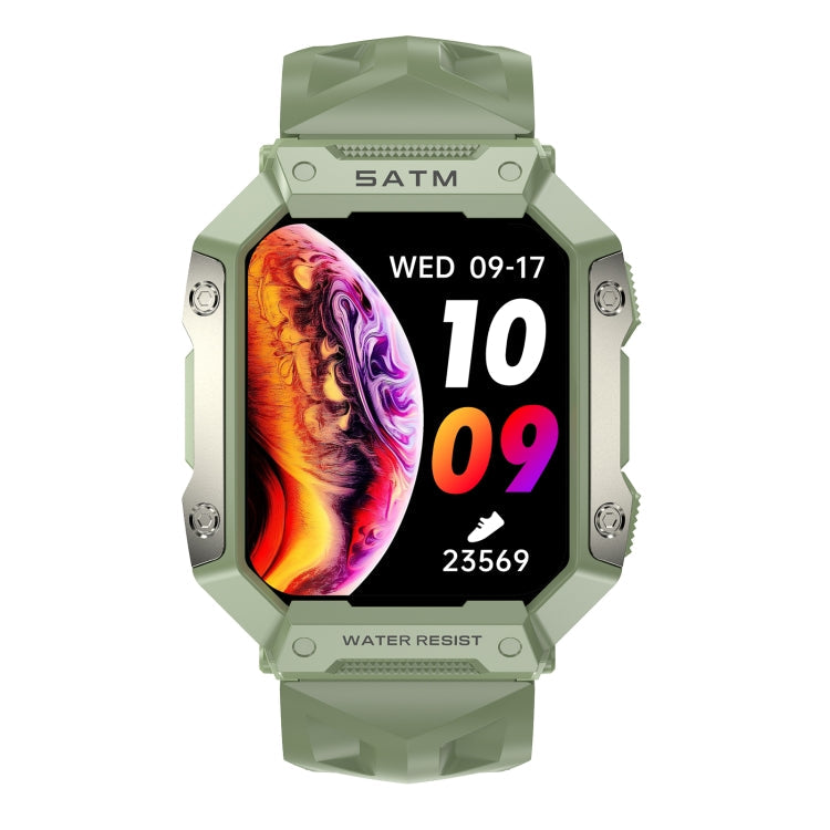 PG333 Sports Watch – 1.91" Screen, Blood Pressure Monitoring, Heart Rate Monitoring Green