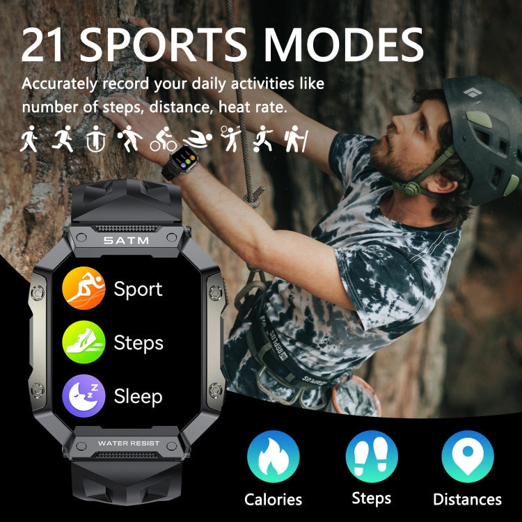 PG333 Sports Watch – 1.91" Screen, Blood Pressure Monitoring, Heart Rate Monitoring