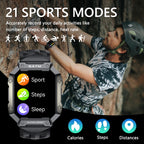 PG333 Sports Watch – 1.91" Screen, Blood Pressure Monitoring, Heart Rate Monitoring