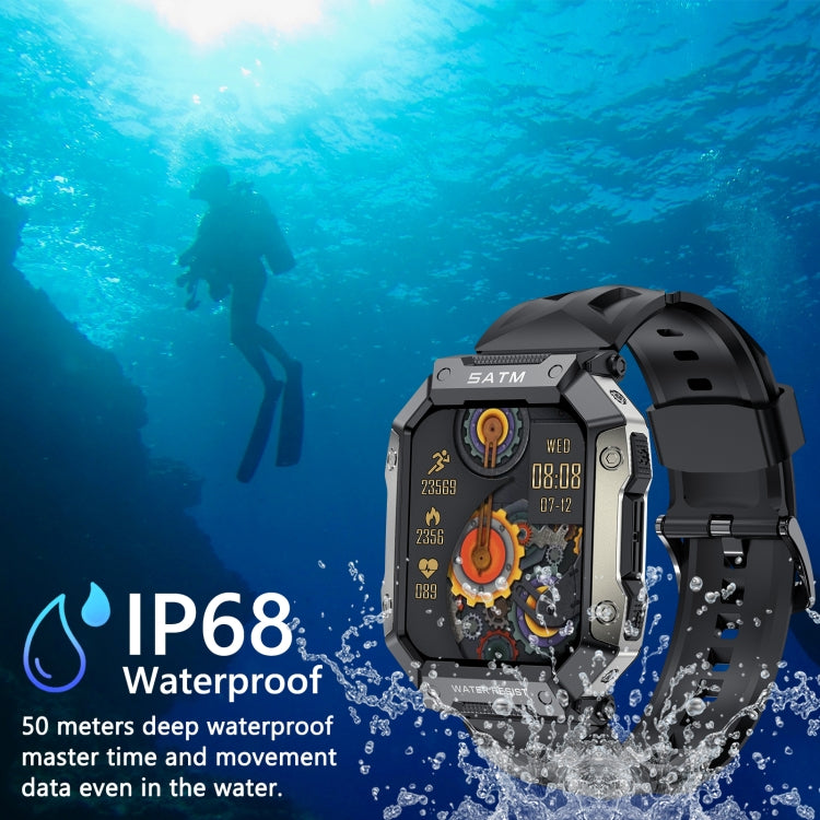 PG333 Sports Watch – 1.91" Screen, Blood Pressure Monitoring, Heart Rate Monitoring