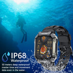 PG333 Sports Watch – 1.91" Screen, Blood Pressure Monitoring, Heart Rate Monitoring