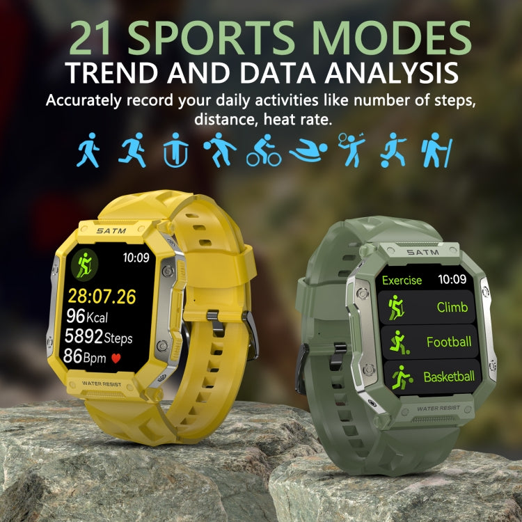PG333 Sports Watch – 1.91" Screen, Blood Pressure Monitoring, Heart Rate Monitoring
