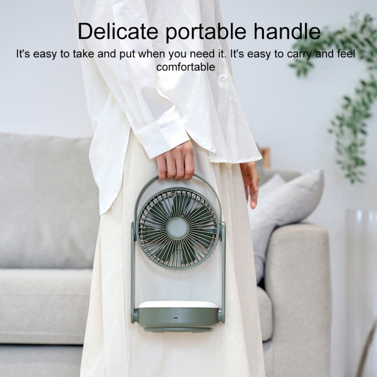 WT-F62 Outdoor Portable USB Charging Air Cooling Fan with LED Night Lamp – Durable Build, Easy to Use