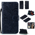 Lace Flower Embossing Pattern Horizontal Flip Leather Case , with Holder & Card Slots & Wallet & Photo Frame & Lanyard, For Huawei Enjoy 10e, For Xiaomi Redmi K30 Pro, For Xiaomi Redmi Note 9 Pro, For Xiaomi Redmi Note 9 Pro Max For Huawei Enjoy 10e Black