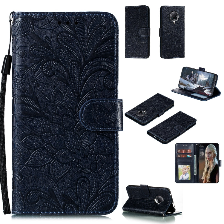 Lace Flower Embossing Pattern Horizontal Flip Leather Case , with Holder & Card Slots & Wallet & Photo Frame & Lanyard – Wear-resistant, Lanyard, Card Slot, For Huawei Enjoy 10e, For Xiaomi Redmi K30 Pro, For Xiaomi Redmi Note 9 Pro For Xiaomi Redmi K30 Pro Black