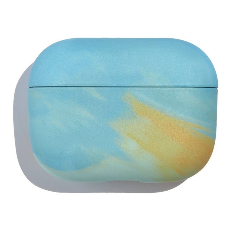 Ink Painting Water Sticker PC Earphone Case, For AirPods 1 / 2 For AirPods 1 2 Ink Yellow