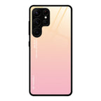 For Samsung Galaxy S23 Ultra 5G Gradient Color Glass Phone Case, For Samsung Galaxy S23 Ultra 5G For Samsung Galaxy S23 Ultra 5G Yellow Pink