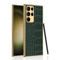 For Samsung Galaxy S23 Ultra 5G GKK Crocodile Texture Electroplating PU Protective Phone Case(Python), For Samsung Galaxy S23 Ultra 5G For Samsung Galaxy S23 Ultra 5G EDA004239203B
