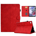 For Samsung Galaxy Tab A7 Lite T220 / T225 Rhombus Embossed Leather Tablet Case, For Samsung Galaxy Tab A7 Lite T220 / T225 For Samsung Galaxy Tab A7 Lite T220 T225 Red