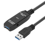 USB 3.0 Male to Female Data Sync Super Speed Extension Cable, Length:10m, 10m – Magnetic, Data Transmission