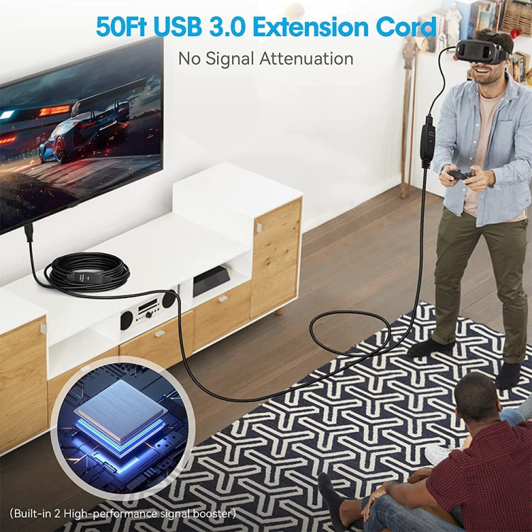 USB 3.0 Male to Female Data Sync Super Speed Extension Cable, Length:10m, 10m – Magnetic, Data Transmission