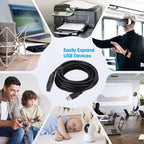 USB 3.0 Male to Female Data Sync Super Speed Extension Cable, Length:10m, 10m – Magnetic, Data Transmission