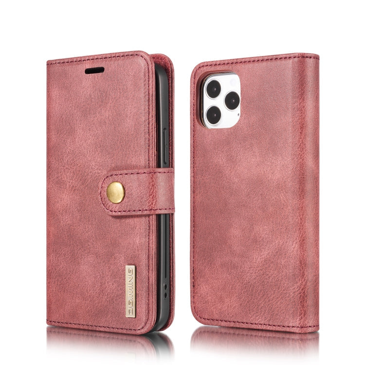 DG.MING Crazy Horse Texture Detachable Magnetic Leather Case, For iPhone 12/12 Pro, For iPhone 12 Pro Max, For Samsung Galaxy S23 5G, For Samsung Galaxy S23+ 5G For iPhone 12 12 Pro Red
