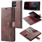 DG.MING Crazy Horse Texture Detachable Magnetic Leather Case, For Samsung Galaxy S23 Ultra 5G For Samsung Galaxy S23 Ultra 5G Red