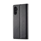 LC.IMEEKE Carbon Fiber Leather Phone Case, For Samsung Galaxy A14 4G / 5G