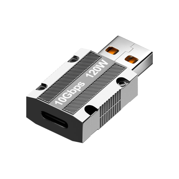 120W Type-C Female to USB 3.0 Male Zinc Alloy Straight Adapter, Type-C Female to USB 3.0 Male Straight – Wear-resistant, Data Transmission Type-C Female to USB 3.0 Male Straight