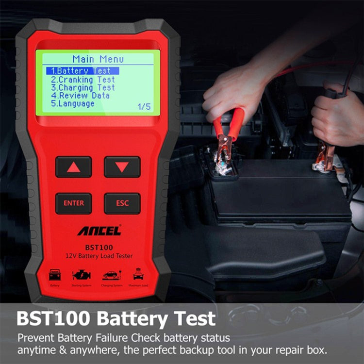 Ancel BST100 12V Car Battery Tester, BST100