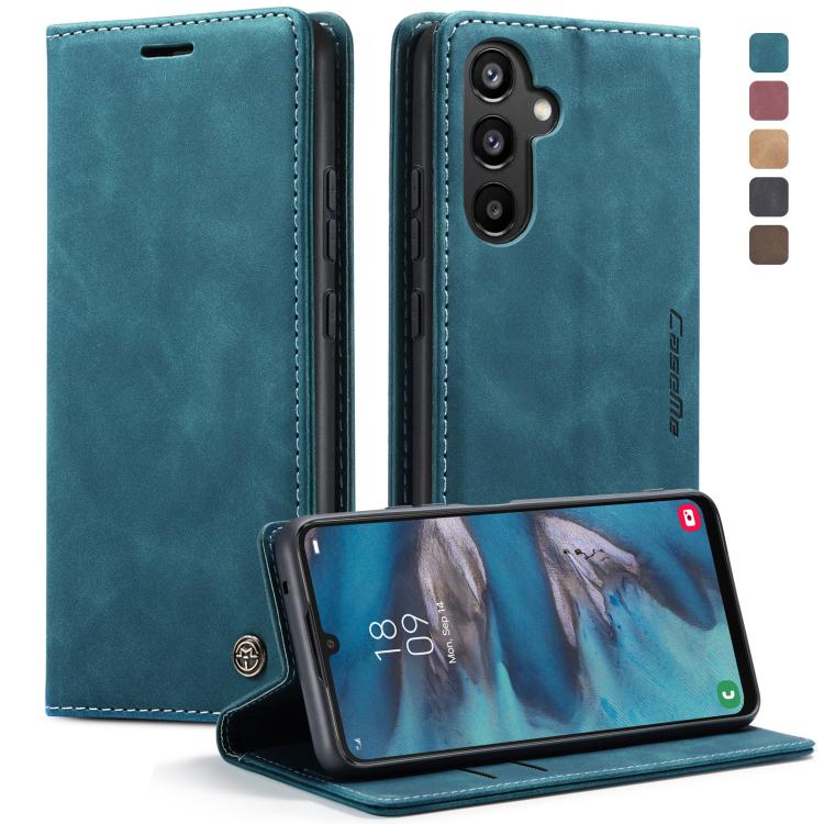 CaseMe 013 Multifunctional Horizontal Flip Leather Phone Case – Card Slot, Flip, Leather, For Samsung Galaxy A34 5G, For OPPO A96 4G / A36 4G For Samsung Galaxy A34 5G Blue