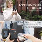 CaseMe C20 Multifunctional RFID Leather Phone Case, For Samsung Galaxy S23 Ultra 5G