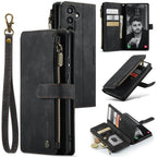 CaseMe C30 Multifunctional Leather Phone Case, For Samsung Galaxy A34 5G, For Samsung Galaxy S23 5G, For Samsung Galaxy S23+ 5G, For Samsung Galaxy S23 Ultra 5G For Samsung Galaxy A34 5G Black