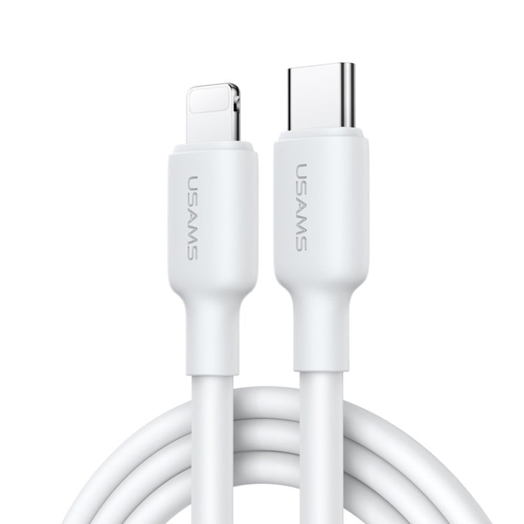 USAMS US-SJ610 U84 PD20W USB-C / Type-C to 8 Pin Charging Data Cable, PD20W 8 Pin 1m PD20W 8 Pin 1m