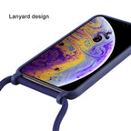 Candy Color TPU Protective Case with Lanyard, For iPhone XS / X, For...
