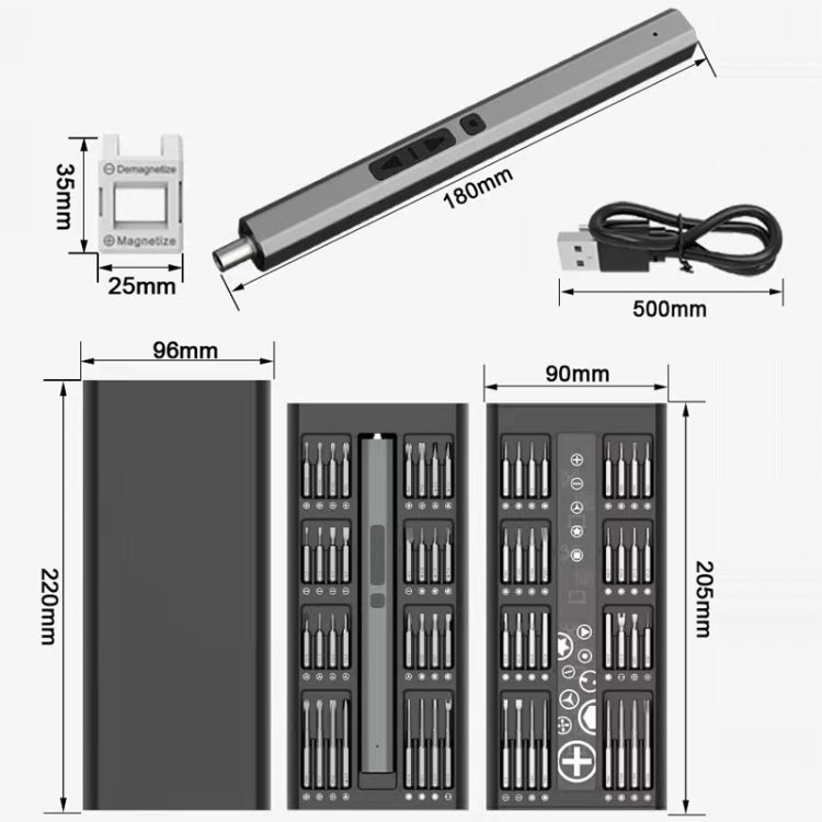 66 in 1 Multifunctional Mini Electric Screwdriver Set, 66 in 1 – Durable Build, Easy to Use