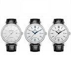 NORTH EDGE AMOY Multifunctional Business Men's Watch Waterproof Leather Mechanical Watch