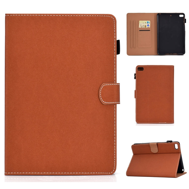 Solid Color Tablet PC Universal Magnetic Horizontal Flip Leather Case with Card Slots & Holder – Magnetic, Card Slot, Flip, For iPad 4 / 3 / 2, For iPad Air / iPad Air 2 / iPad 9.7 (2018 & 2017), For iPad Mini 4 / Mini 3 / Mini 2 / Mini For iPad Mini 4 Mini 3 Mini 2 Mini Brown