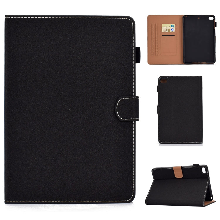 Solid Color Tablet PC Universal Magnetic Horizontal Flip Leather Case with Card Slots & Holder – Magnetic, Card Slot, Flip, For iPad 4 / 3 / 2, For iPad Air / iPad Air 2 / iPad 9.7 (2018 & 2017), For iPad Mini 4 / Mini 3 / Mini 2 / Mini For iPad Mini 4 Mini 3 Mini 2 Mini Black