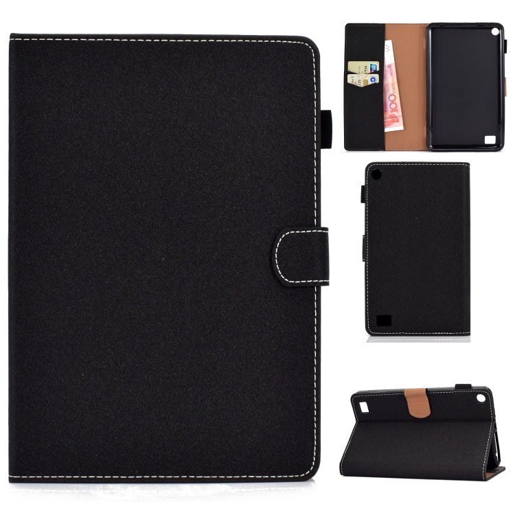 Solid Color Tablet PC Universal Magnetic Horizontal Flip Leather Case with Card Slots & Holder – Magnetic, Card Slot, Flip, For iPad 4 / 3 / 2, For iPad Air / iPad Air 2 / iPad 9.7 (2018 & 2017), For iPad Mini 4 / Mini 3 / Mini 2 / Mini For Kindle Fire 7(2015 2017 2019) Black
