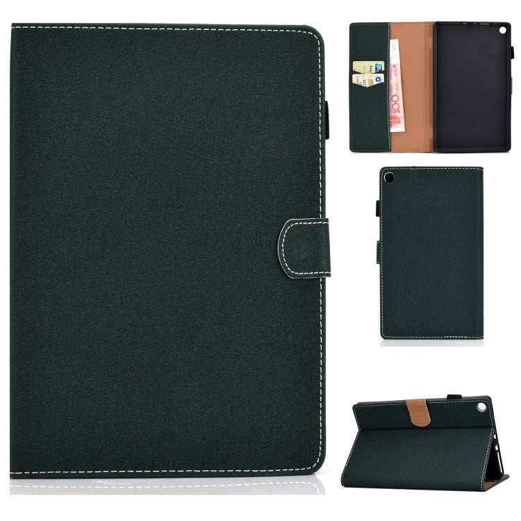 Solid Color Tablet PC Universal Magnetic Horizontal Flip Leather Case with Card Slots & Holder – Magnetic, Card Slot, Flip, For iPad 4 / 3 / 2, For iPad Air / iPad Air 2 / iPad 9.7 (2018 & 2017), For iPad Mini 4 / Mini 3 / Mini 2 / Mini For Kindle Fire HD8 2016 2017 Green