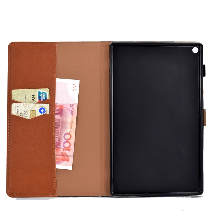Solid Color Tablet PC Universal Magnetic Horizontal Flip Leather Case with Card Slots & Holder, For Kindle Fire HD8 2016 / 2017, For Kindle Fire HD10 2015 / 2017, For Kindle Paperwhite 4 / 3 / 2 / 1, For Galaxy Tab A 10.1(2016) T580