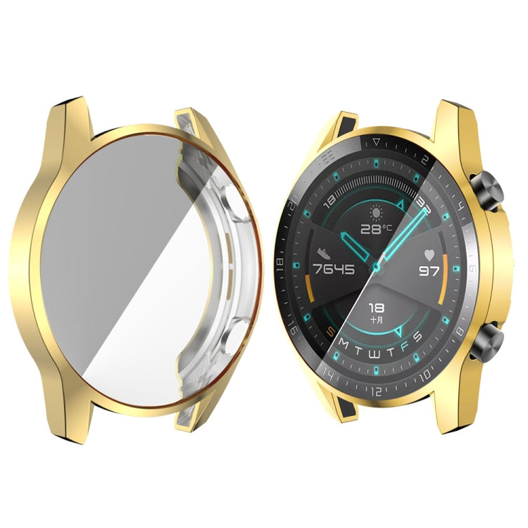 46mm TPU All Inclusive Watch Case – TPU, For Huawei Watch GT2 For Huawei Watch GT2 Golden