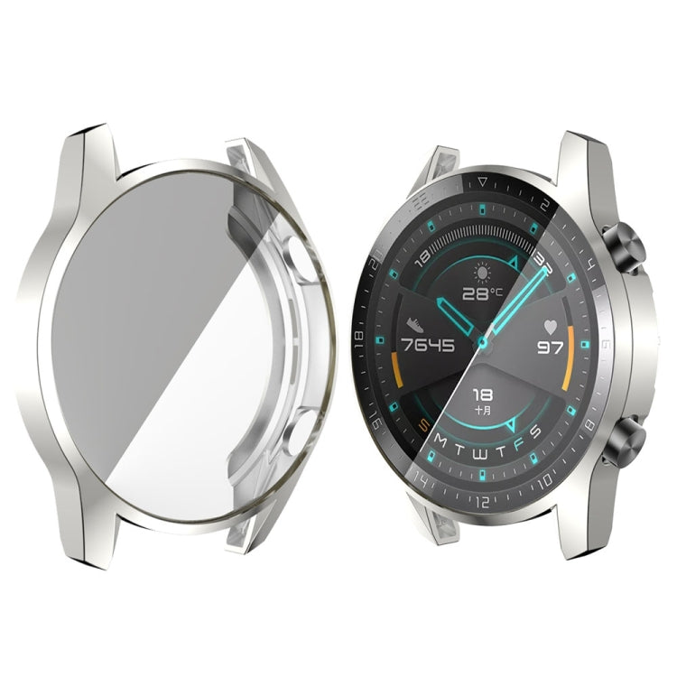 46mm TPU All Inclusive Watch Case – TPU, For Huawei Watch GT2 For Huawei Watch GT2 Silver