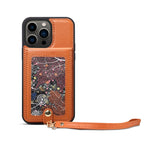 ESEBLE Star Series Lanyard Holder Card Slot Phone Case, For iPhone 14 Pro Max, For iPhone 14 Pro, For iPhone 14, For iPhone 14 Plus, For iPhone 13 Pro Max, For iPhone 13 Pro, For iPhone 13 For iPhone 14 Pro Max Brown