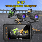 SE60 3.0 inch Waterproof HD Motorcycle DVR, Support TF Card / Cycling Video / Parking Monitoring, SE60