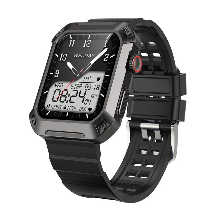Smart Watch – 1.83" Screen, Blood Pressure Monitoring, Bluetooth Call S2 (Black) Black