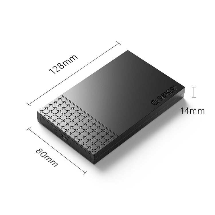 ORICO ORICO-2526C3-V1 2.5 inch USB 3.0 USB-A to Type-C Hard Drive Enclosure External Storage Case , Type-C – Shockproof, Data Transmission