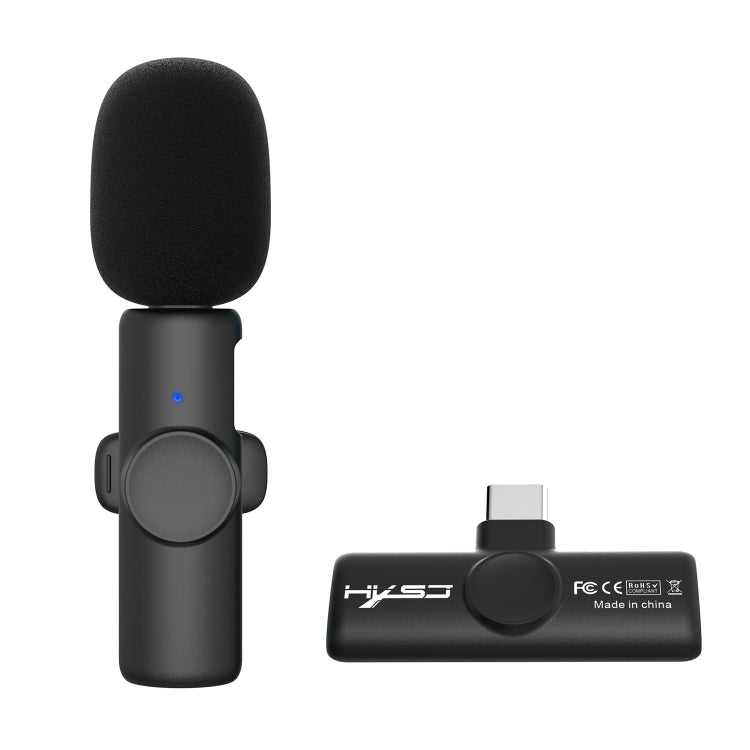 HXSJ F18 2.4G USB-C/Type-C Noise Reduction Lavalier Wireless Microphone, USB-C/Type-C USB-C Type-C